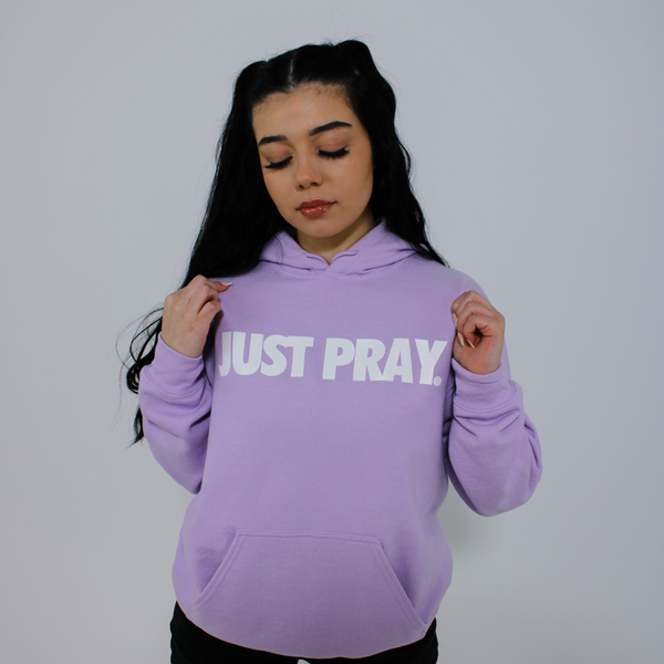 Sudadera con capucha Wake Pray Slay con estampado de purpurina - Gray / M /  70%Polyester+30%Cotton en 2023