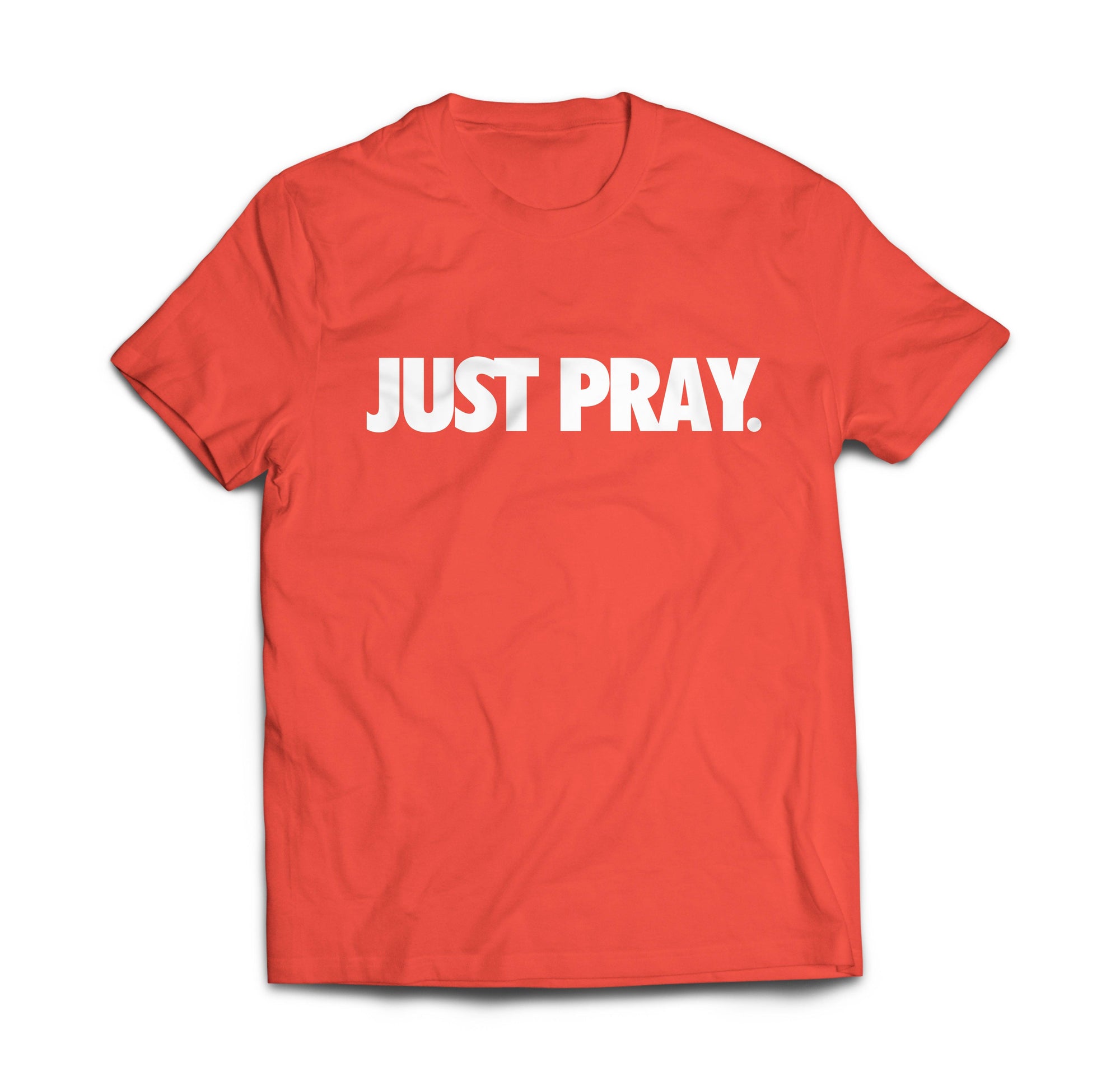 CLASSIC "JUST PRAY" TEE (RED/WHITE) - Just Pray Brand
