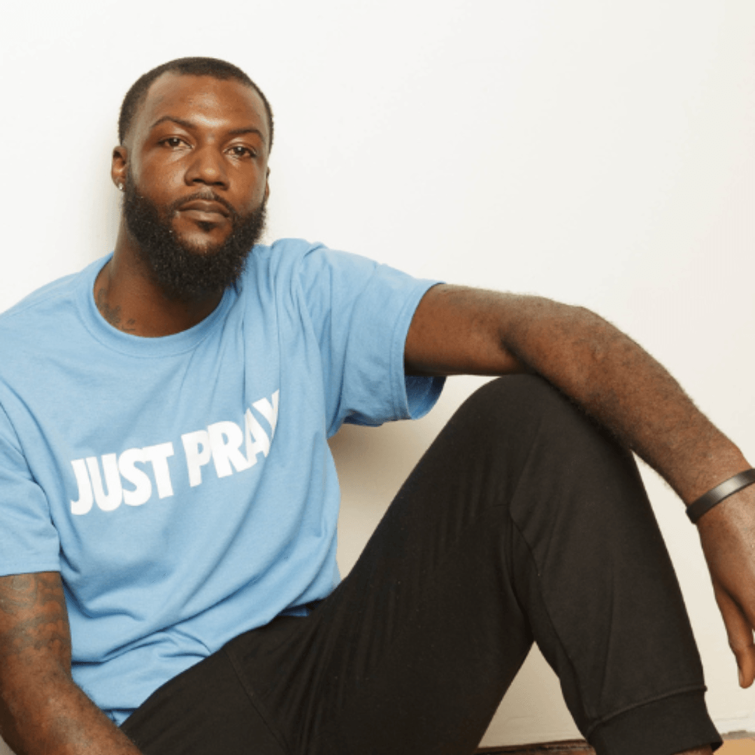 CLASSIC "JUST PRAY" TEE (CAROLINA BLUE/WHITE) - Just Pray Brand